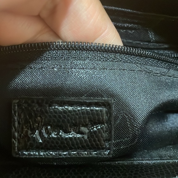 Monet Black Shoulder Crossbody leather bag - Picture 5 of 13